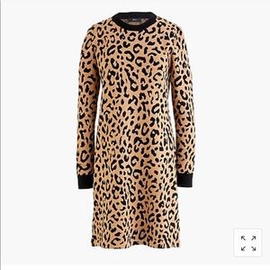 *BRAND NEW* J. Crew Leopard Print Sweaterdress